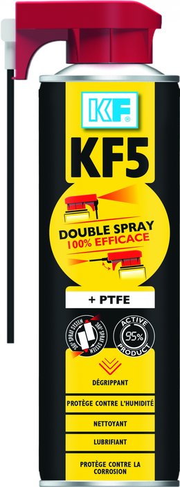 CRC Industries répond aux besoins des professionnels avec une formule améliorée de son dégrippant lubrifiant phare le KF5 et un diffuseur double spray inédit.